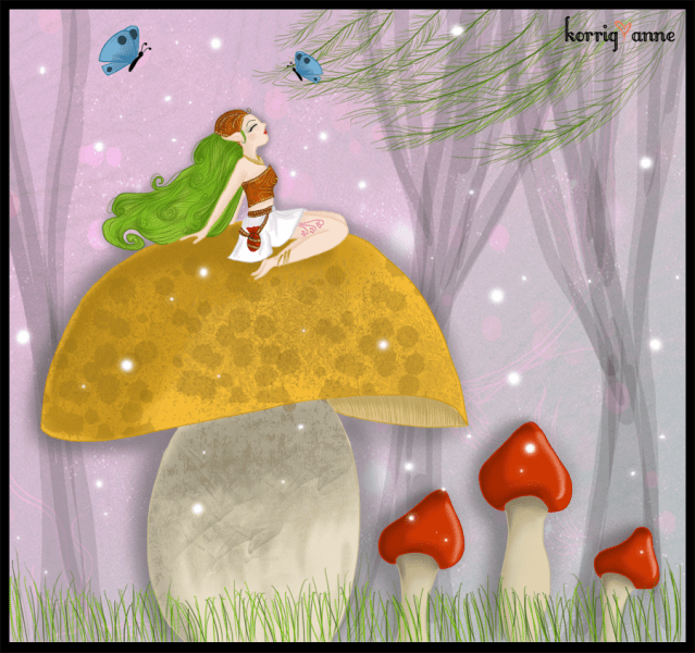 Elfe et champignon