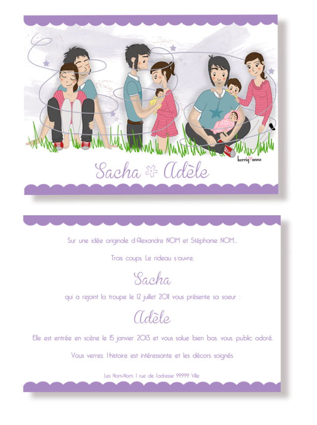 faire part naissance